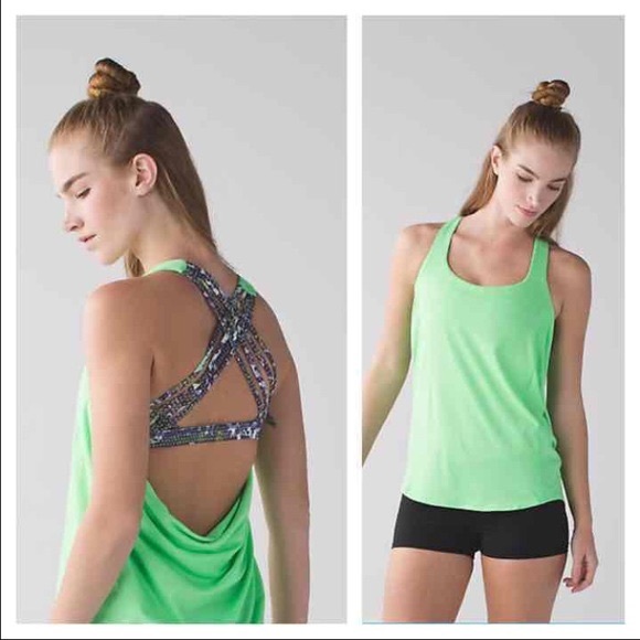 lululemon athletica Tops - Lululemon Wild Tank in Neon Green